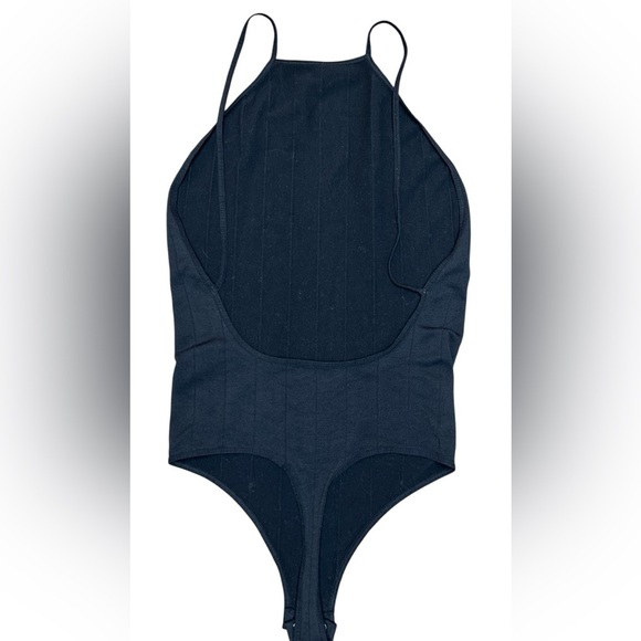 Free People Intimately Free Black Bridget Thong Bodysuit. Size M/L - Picture 3 of 5